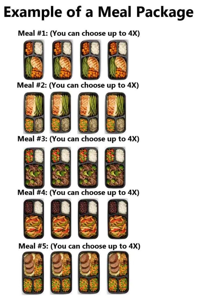 Personal Chef meal prep example